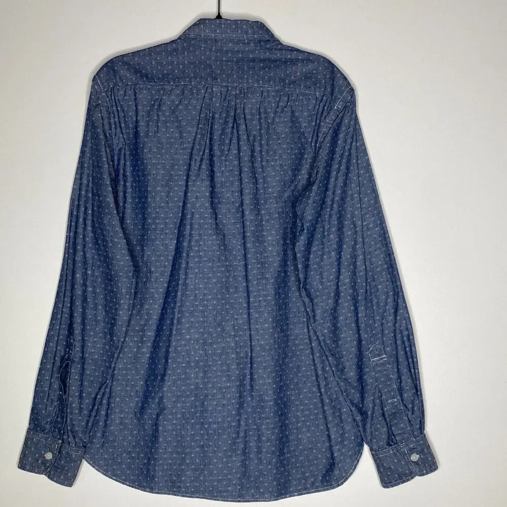 J. Crew Slim Fit Floral Button-Up Long Sleeve Shirt Men’s Size Medium